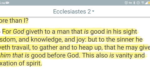Meditation: Ecclesiastes 2:24-26