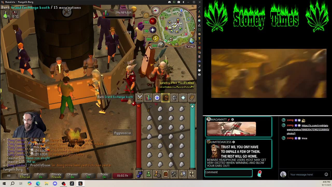 Burg's Lounge.. Runescape n' Chill 9-17 #Live #Cannabis #420 #OSRS