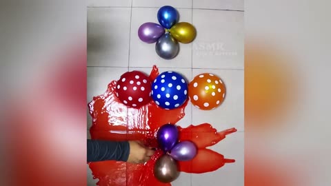 3 Polka dot Water Balloon Popping & Reverse I Asmr Satisfying Video