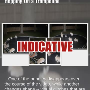 Fact Check: FAKE Viral Security Camera Video Shows Bunnies Hopping On a Trampoline