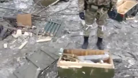 Ukraine War - Broken positions APU after shelling. Debaltseve