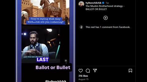 The Muslim Brotherhood strategy - BALLOT OR BULLET