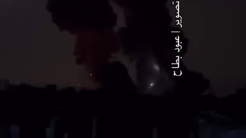 The air force attack in Jabaliya