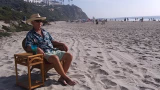 The Beach Captain in Time-Lapse. Salt Creek Beach, Laguna Niguel, California. TL 038