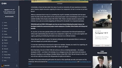 Zenimax Online Union Decries Stolen Future of Project Blackbird