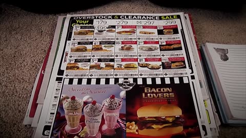 ASMR Coupon Clipping, Page Turning, and Camera Handling