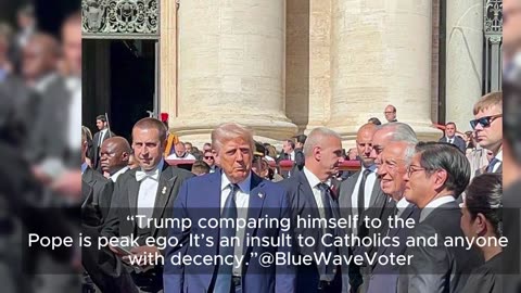 TRUMP portrays himself as Pope