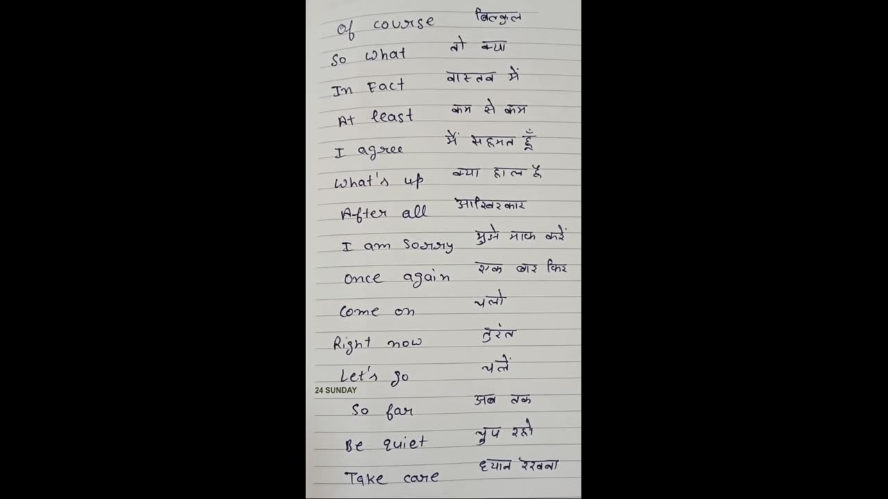 Daily use English words # Manglagarg