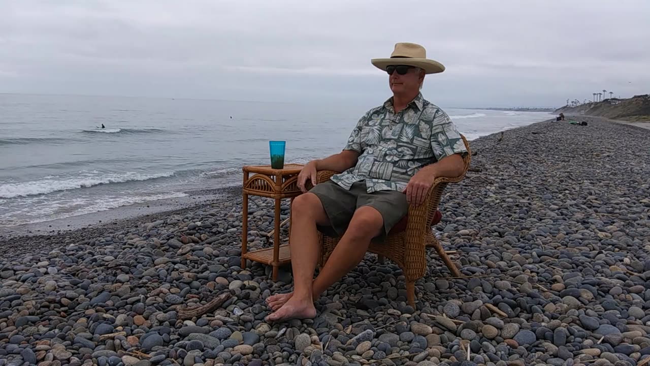 The Beach Captain in Time-Lapse. Ponto State Beach, Carlsbad, California. TL 024