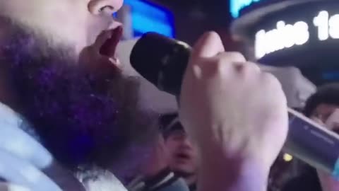 Muslims in Times Square, New York City: "We will NOT stop until Islam enters EVERY home."