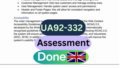 Client Work (Assessment) | UA92-332 User-Centric System Design | University Academy 92