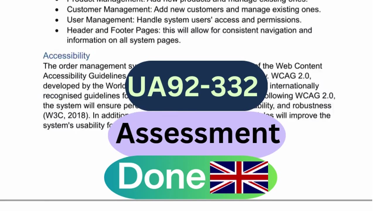 Client Work (Assessment) | UA92-332 User-Centric System Design | University Academy 92