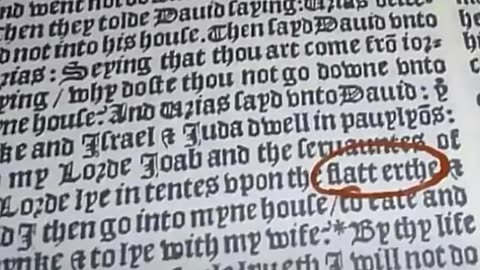 Flat Earth THINGS YOU DON’T WANT TO HEAR - IN THE BIBLE 1537 IS CLEARLY WRITTEN FLAT EARTH!