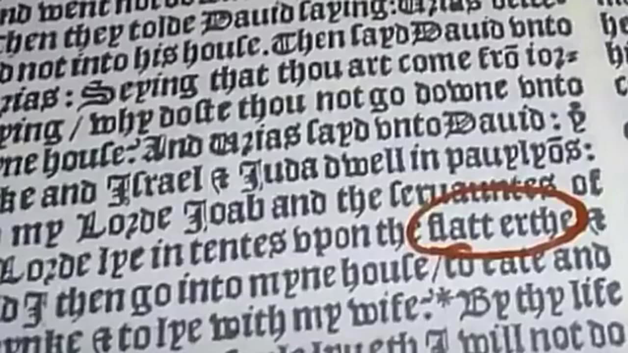 Flat Earth THINGS YOU DON’T WANT TO HEAR - IN THE BIBLE 1537 IS CLEARLY WRITTEN FLAT EARTH!