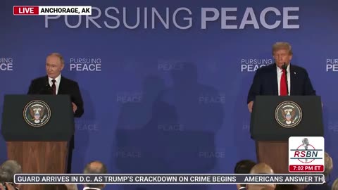 HISTORIC TRUMP, PUTIN NEWS CONFERENCE IN ALASKA 8-15-25
