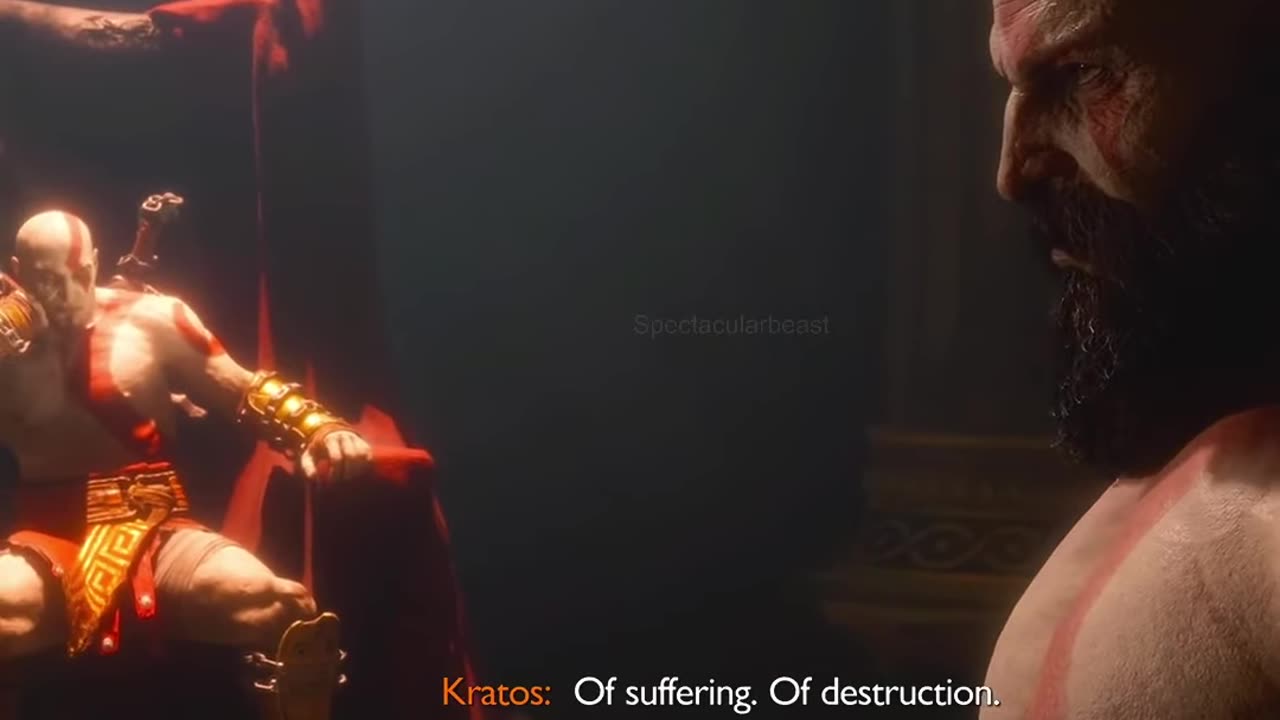 Kratos Talks to His Past Self and Becomes The God of Hope