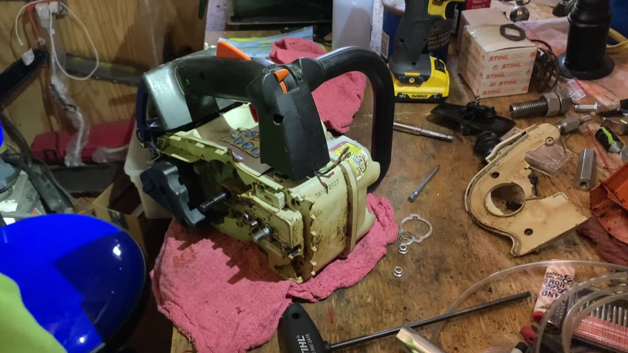 STIHL MS192 part 3 pressure vacuum, assembly