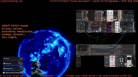 Night Patch mode - VCV Rack Ambient & Meditative Sound - for 🙏 Inner 🕉 Peace ☮ SFW
