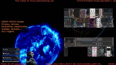 Night Patch mode - VCV Rack Ambient & Meditative Sound - for 🙏 Inner 🕉 Peace ☮ SFW