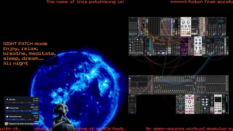 Night Patch mode - VCV Rack Ambient & Meditative Sound - for 🙏 Inner 🕉 Peace ☮ SFW