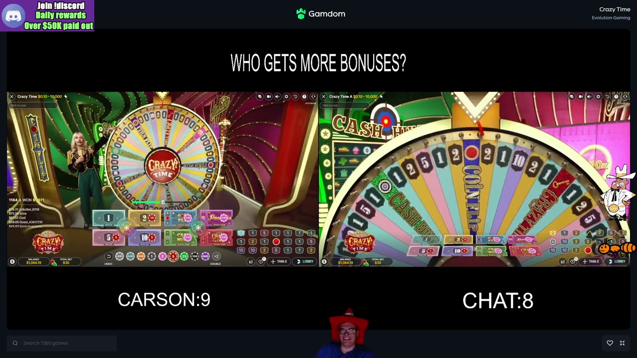 CRAZY TIME MADNESS! 2 WHEELS AT ONCE! GIFTED SUBS=BONUS ROUNDS