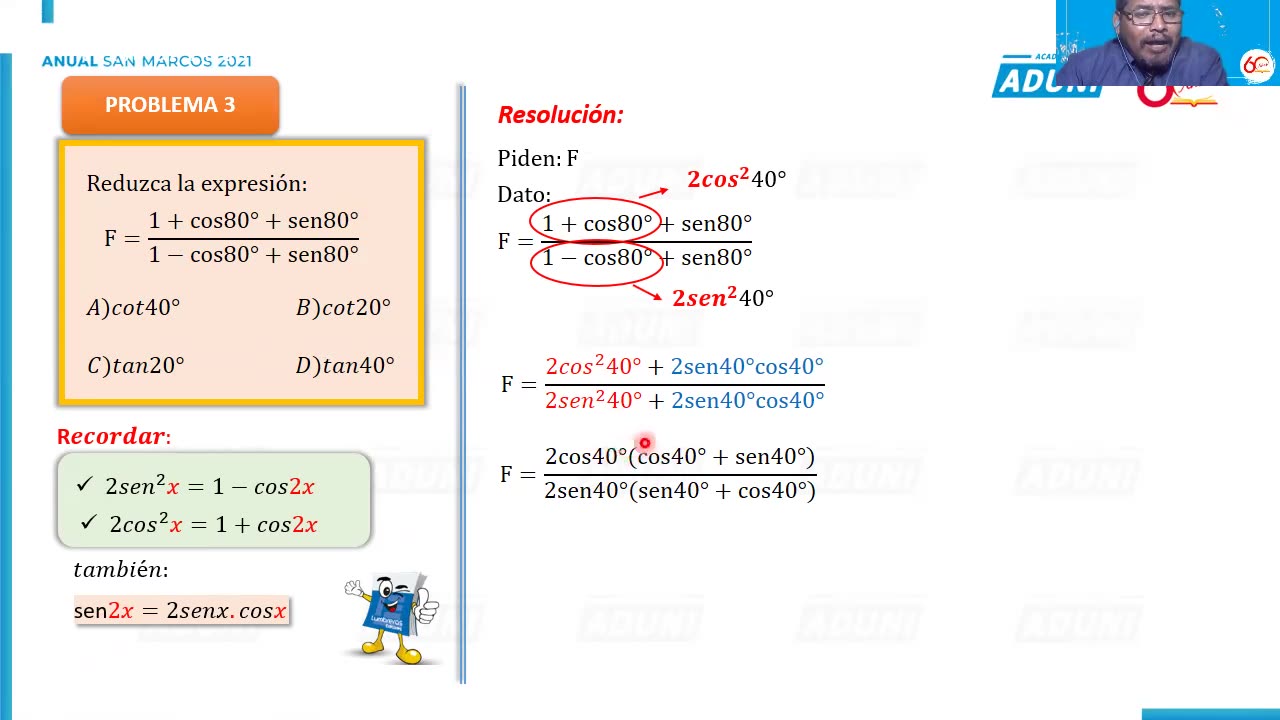 ANUAL ADUNI 2021 | Semana 25 | Trigonometría S2