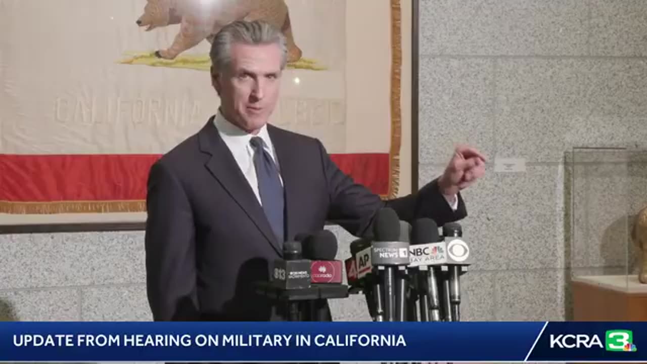 Presser following court hearing on blocking the military from California [FULL]
