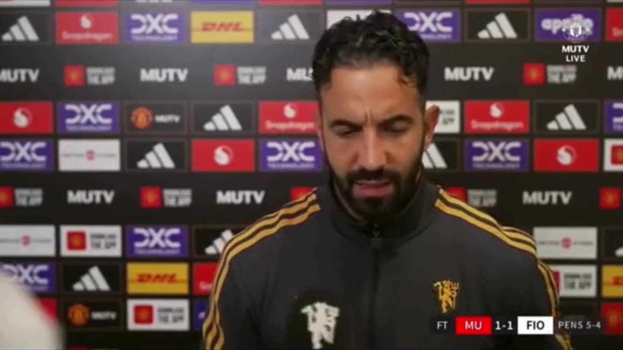 Ruben Amorim Post-Match reaction to the win against Fiorentina