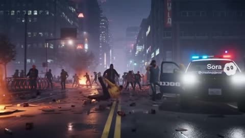 disturbios en la calle LA