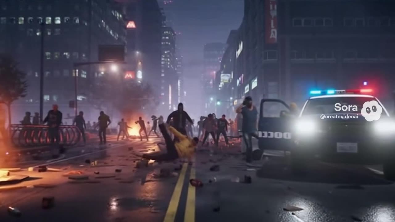 disturbios en la calle LA