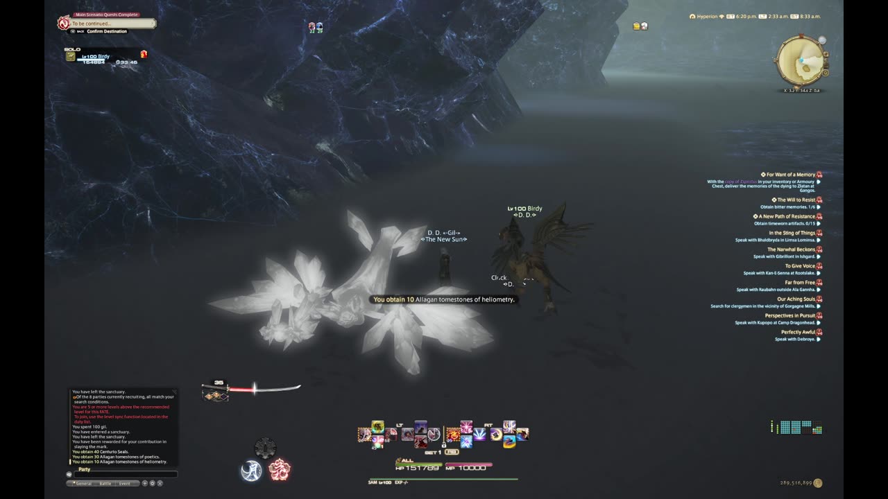 Final Fantasy 14 A rank Luminare - Solo SAM