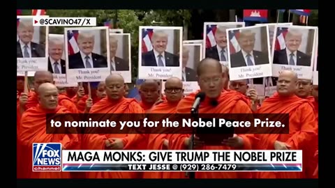 7000 MONKS NOMINATE TRUMP FOR THE NOBEL PEACE PRIZE
