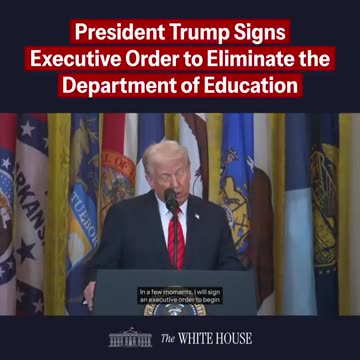 Trump Eliminates Department Of Education