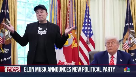 Elon Musk announces new political party.