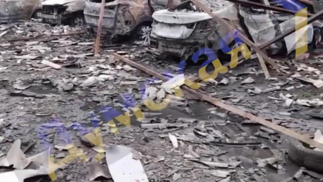 devastation | Odesa Parking Lot Destroyed by Russian Air Attack | RCF