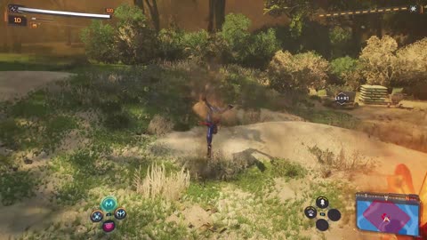 Battle47 Spiderman 2099 vs Mini Sandman in Central Park Sipderman 2