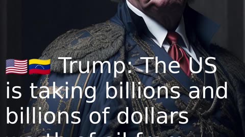 🇺🇸🇻🇪 Trump: The US is taking billions and billions of dollars worth of oil from Venezuela.