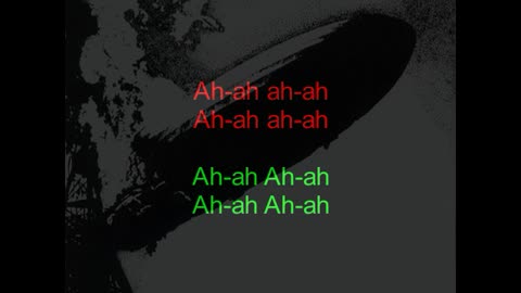 Led Zeppelin I #4 Dazed And Confused (backward lyrics in red)