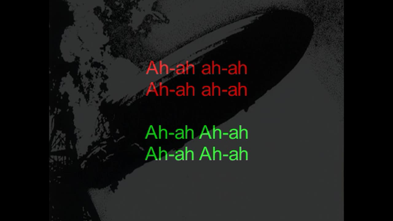 Led Zeppelin I #4 Dazed And Confused (backward lyrics in red)