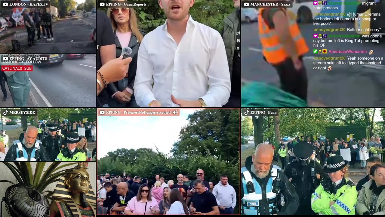 Protest against illegal immigration and migrant hotels. 🇬🇧