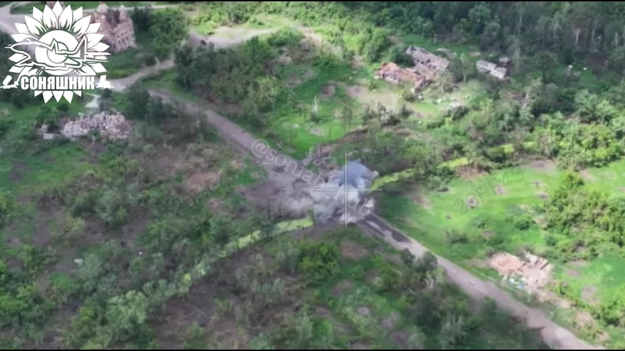 Ukrainian Mig-29 Destroys Bridge North of Sumy