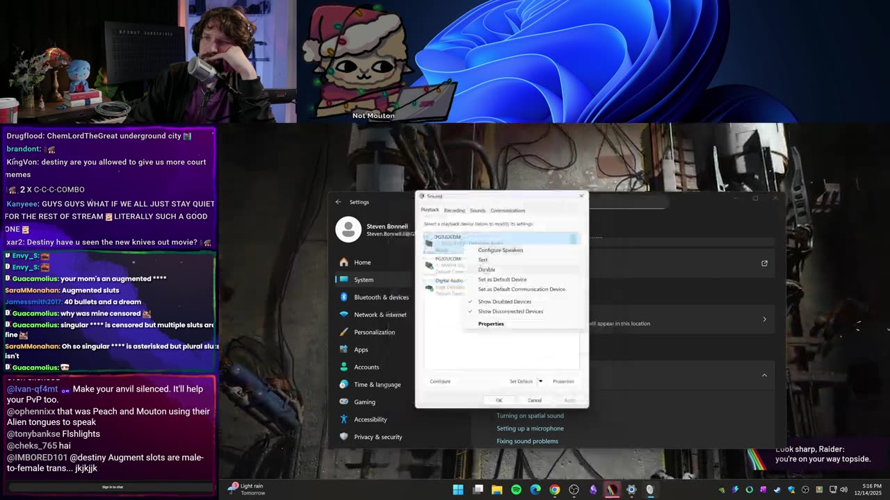 [Mirror] Destiny YouTube Stream