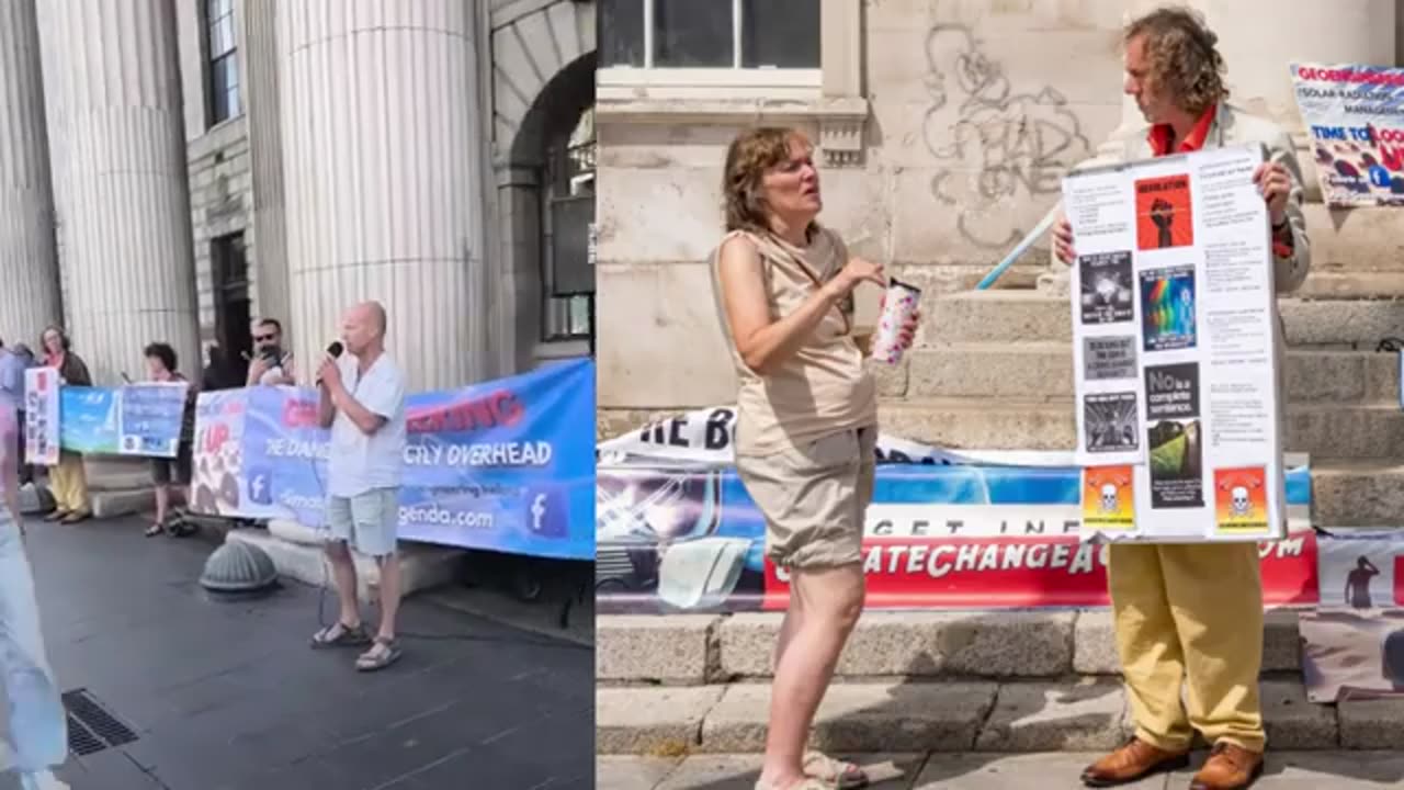Anti-Geoengineering Ireland are getting busy holding information drops on the streets of Ireland