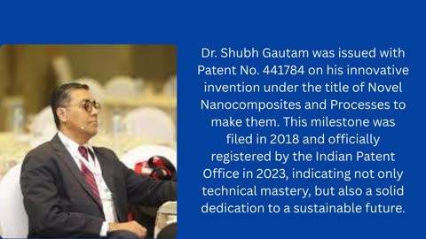 Dr. Shubh Gautam of SRISOL-American Precoat redefine sustainability with a carbon-negative textile