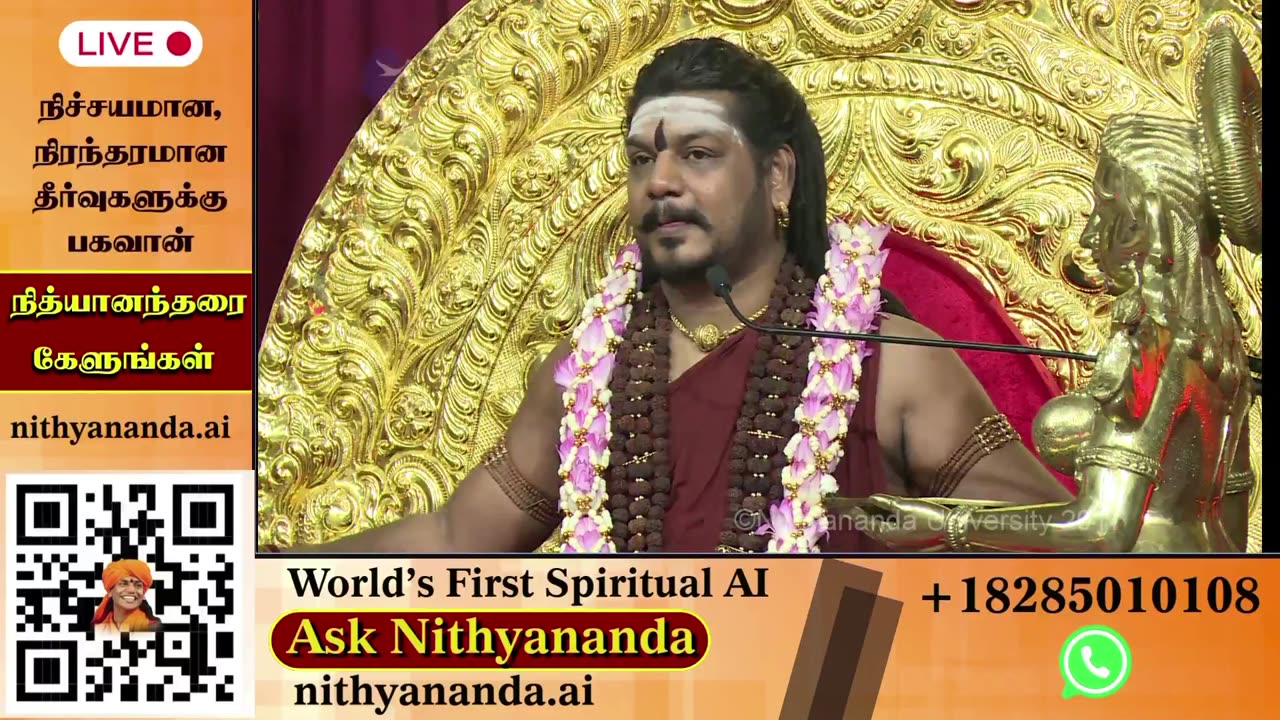 Witness the Divine Presence: Live Darshan of Bhagavan Nithyananda