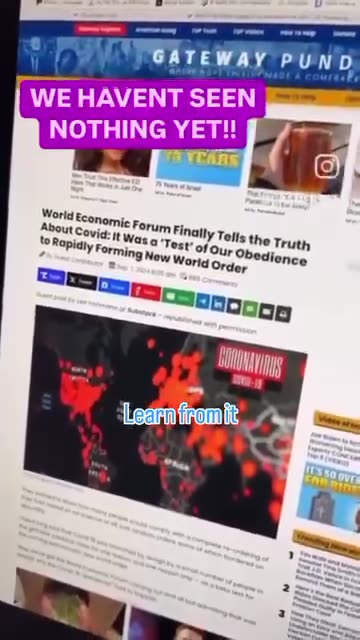 IT WAS ALL JUST A TEST TO SEE IF YOU WOULD COMPLY - COVID - LOCKDOWNS