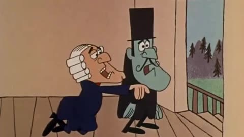 DUDLEY DO-RIGHT cartoon Snidely Whiplash Arrested