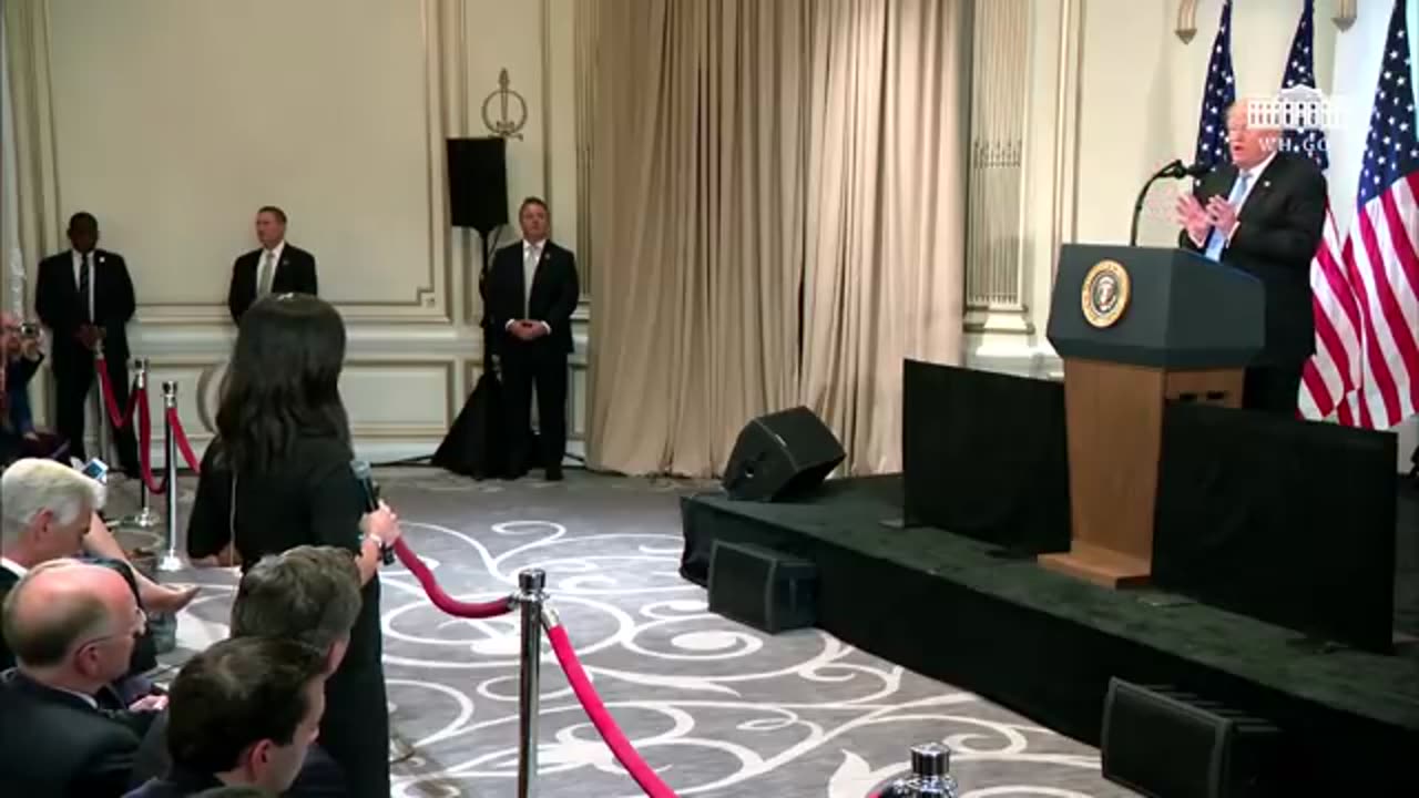 President Trump Hosts a Press Conference