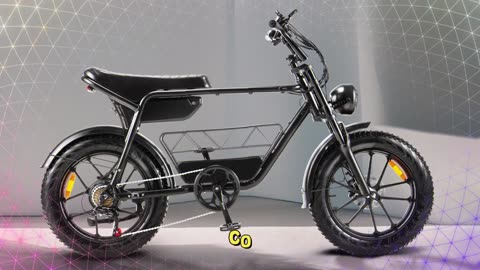 CMACEWHEEL K20 Electric Bike 48V 15Ah Battery 7-Speed 20“ Fat Tire Electric Bike