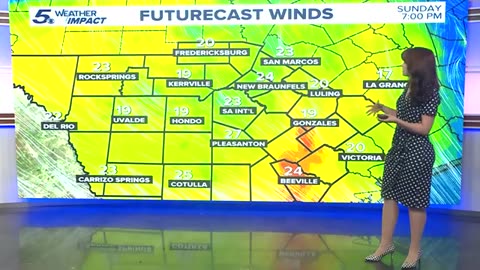 Breezy and warm temperatures for Sunday | KENS 5 Weather Impact Forecast